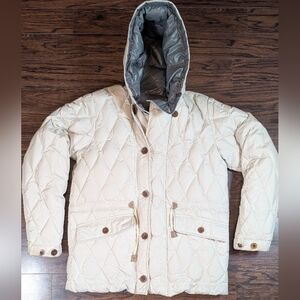 Men's Cream Quilted Jacket